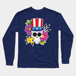 Freedom Skull Long Sleeve T-Shirt